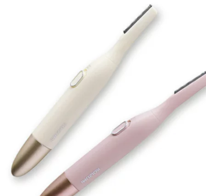 日本 KOIZUMI 小泉成器 KLC-0750 多功能 美體刀 修容器 修眉刀 刀頭可水洗 電池式 日本代購