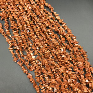 紅金沙不定型散珠串珠 隨形珠材料半成品 5×8mm碎石90cm DIY配件