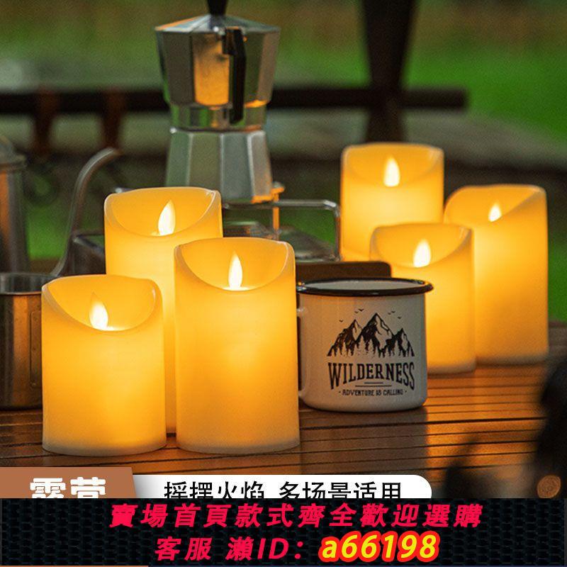 【臺灣公司 可開發票】夜市擺攤氛圍燈地攤專用後備箱裝飾燈集市電池LED模擬電子蠟燭燈