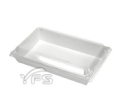 PCL-03長方型輕食盒222*142*46mm(OPS蓋) (點心/蛋糕/沙拉/麵包/三明治/外帶餐盒)【裕發興包裝】JF0165