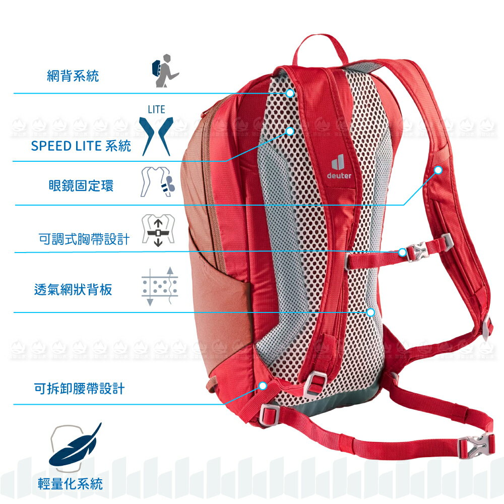 Deuter 德國SPEED LITE 16L 超輕量旅遊背 
