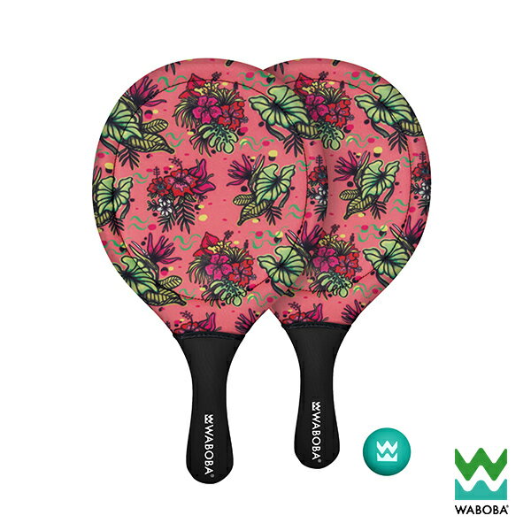 瑞典[WABOBA] Tropical Paddle Set 沙灘拍球組 (花卉/島嶼)
