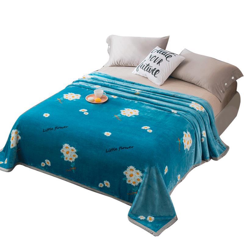 南極人加厚毛毯被子珊瑚絨毯雙面法萊絨冬季用保暖小午睡毯子床單