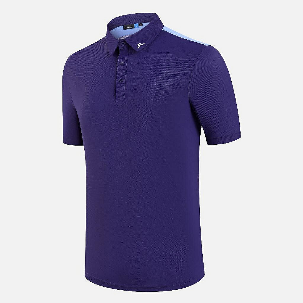 J.LINDEBERG高爾夫短袖T恤男夏季舒適運動Polo衫 Golf服裝男裝速乾球衣#220343451