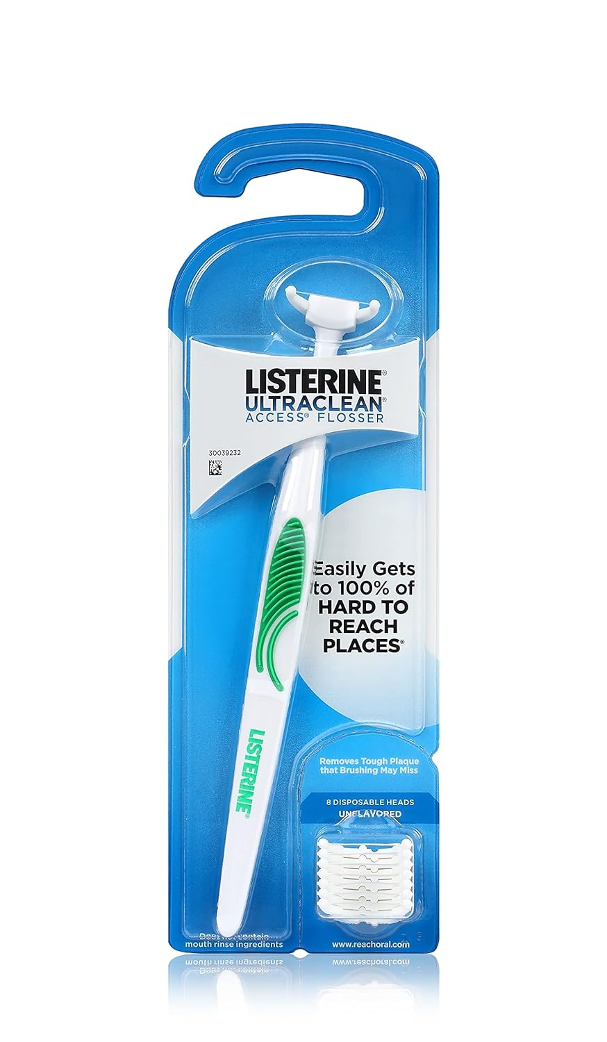 [4美國直購] Listerine Ultraclean 牙線棒 1支 含8替換牙線頭 Access Flosser Starter Kit #30051754_GG3