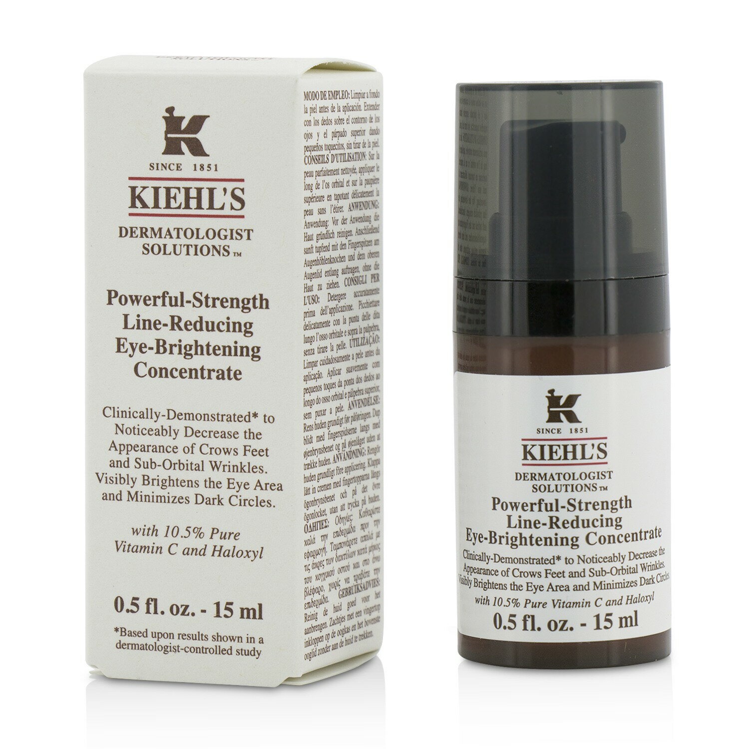 契爾氏 Kiehl's - 10.5高效撫紋眼部精華 Dermatologist Solutions Powerful-Strength Line-Reducing Eye-Brightening Concentrate