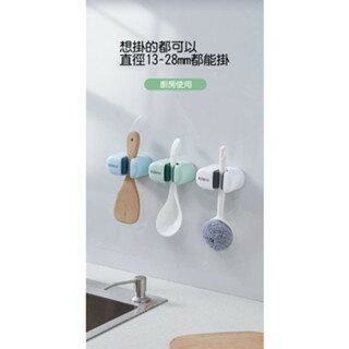 【iWork花屋】台灣現貨 拖把掛鉤掛架 免打孔 壁掛衛生間拖布 收納架 粘膠強力固定卡扣 2