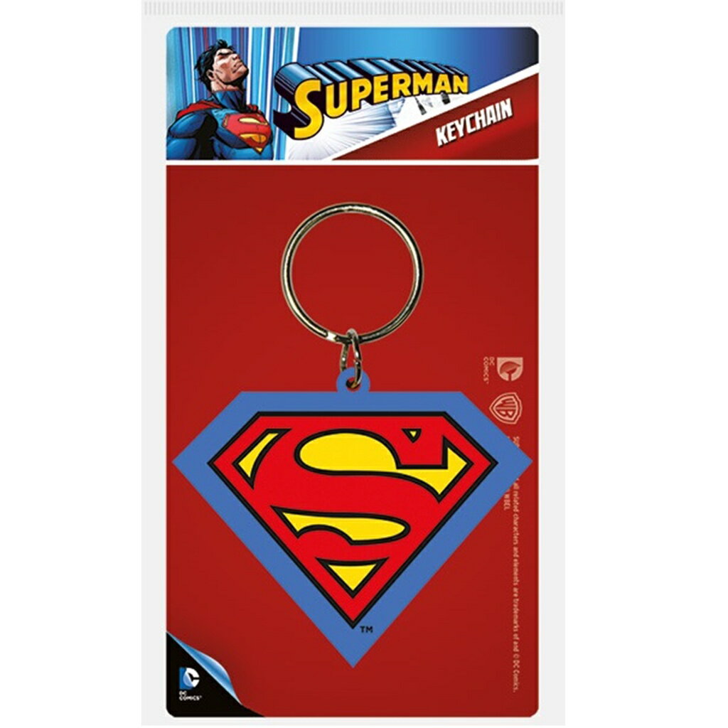 【DC】超人 Superman Logo 進口鑰匙圈/吊飾/掛飾