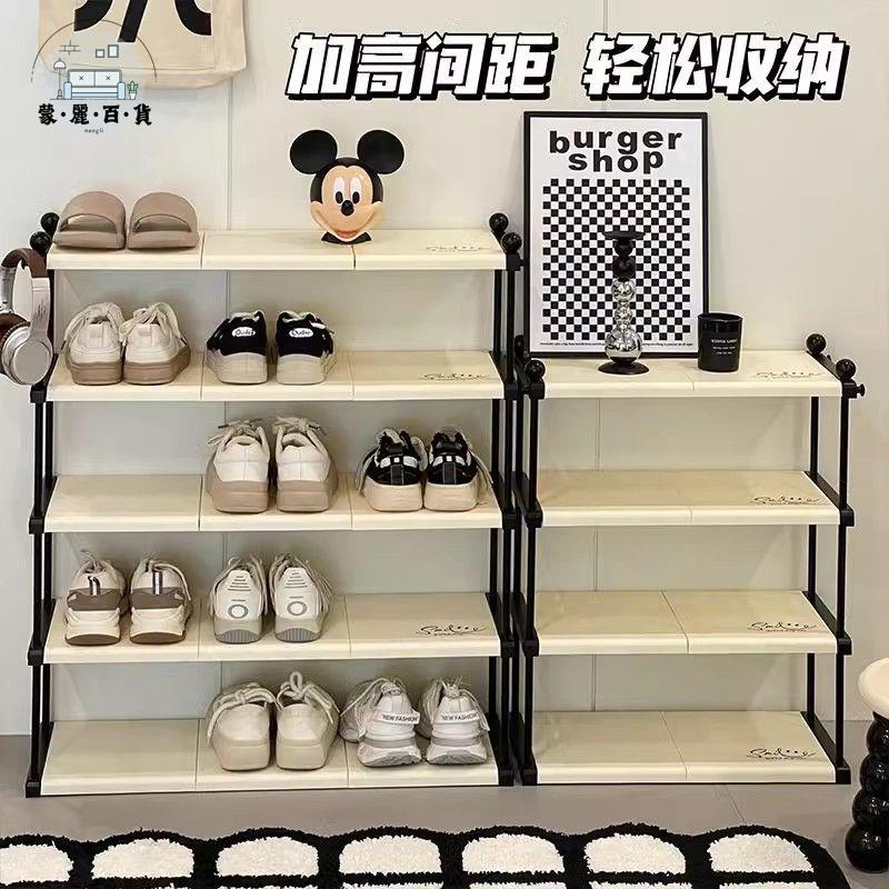 鞋架 鞋櫃 簡易鞋架 玄關鞋架 門口鞋架 鞋子收納架 鞋架家用門口多層簡易鞋子收納中古風小窄入戶鞋櫃宿舍小型置物架 免運 可開發票 全館折扣 售後保障 工廠現貨直銷 m564
