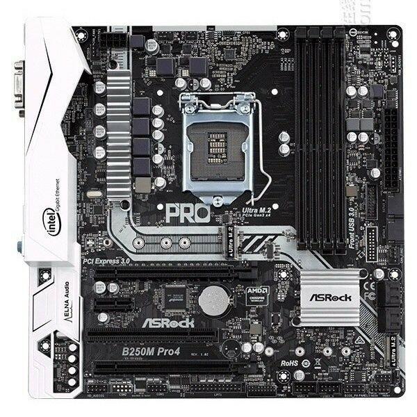 ASRock 華擎 B250M PRO4 主機板 支援 1151針腳 Intel i5 7500 7700 六七代處理器 高效穩定 遊戲辦公首選