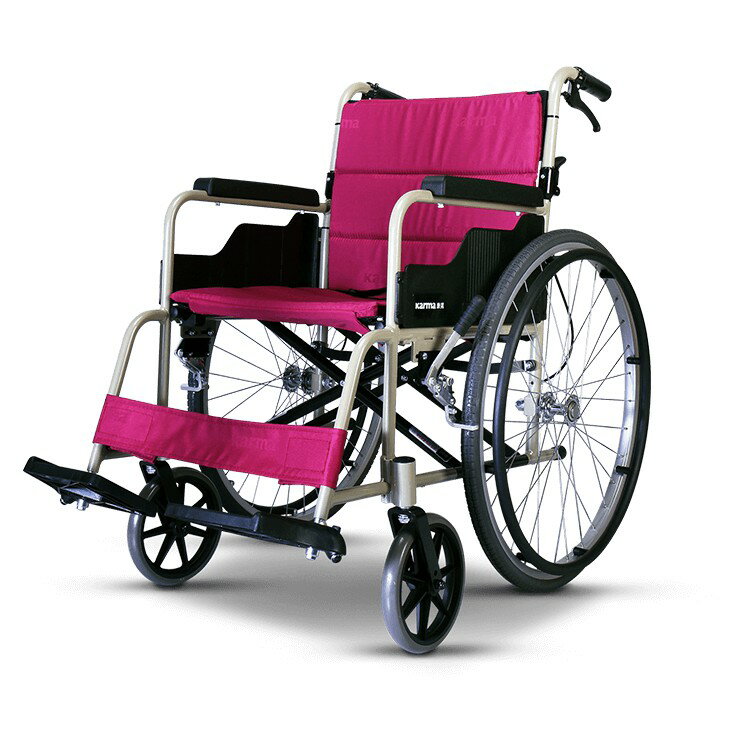 【私訊優惠】 Karma 贈禮三選一 鋁合金輪椅 KM-1505 冬夏兩用背可折 鋁合金手動輪椅 KM1505 輪椅 康揚輪椅