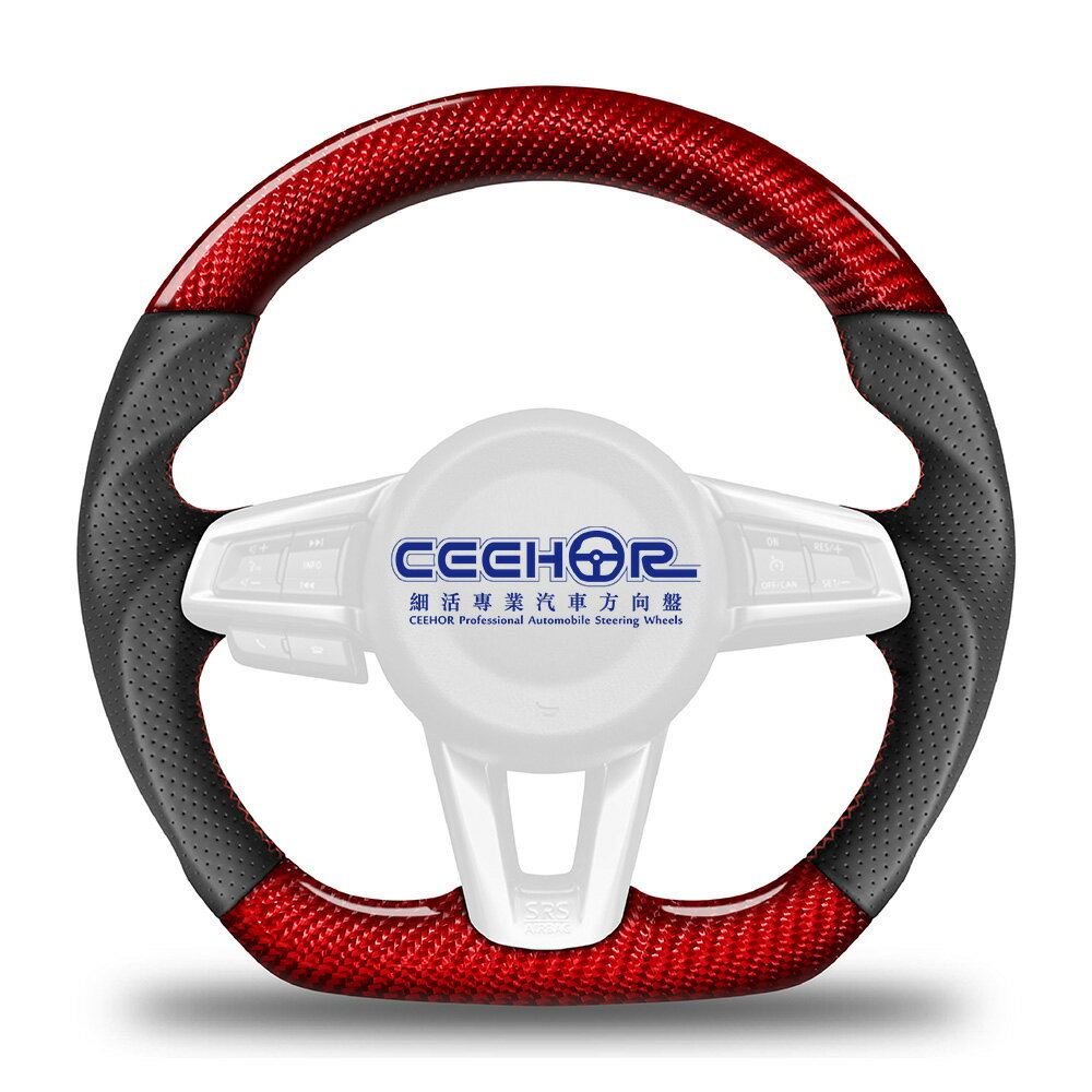 [細活方向盤] 紅色碳纖維款 MX5 MIATA RF MAZDA 馬自達 變形蟲方向盤