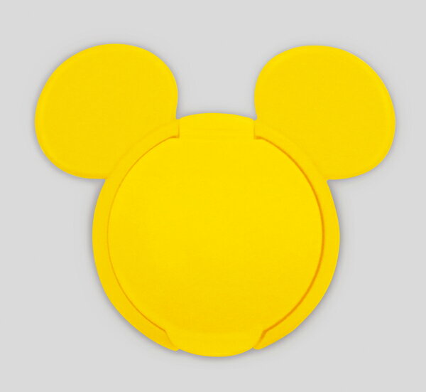 日本 迪士尼 Disney 米奇重覆黏貼濕紙巾專用盒蓋/濕巾蓋-黃★衛立兒生活館★