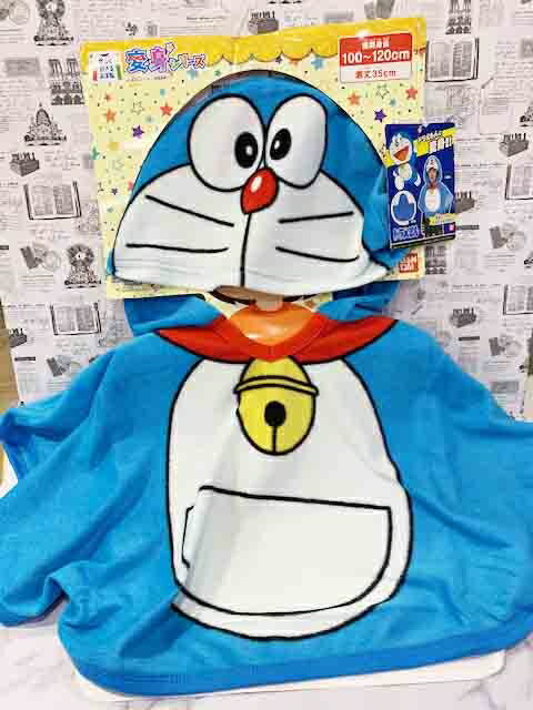 【震撼精品百貨】Doraemon 哆啦A夢 哆啦A夢日本毛毯附造型帽(35CM)#08772 震撼日式精品百貨