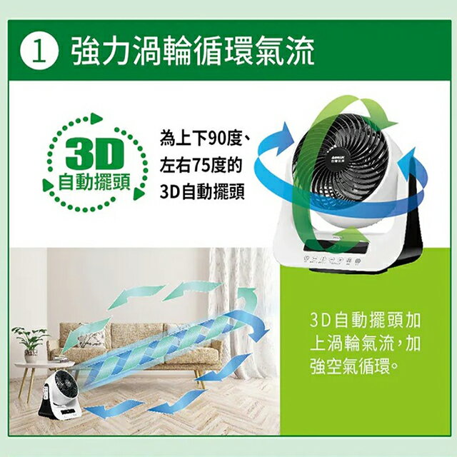 台灣三洋  SEF-GA08  DC智慧8吋循環扇 2