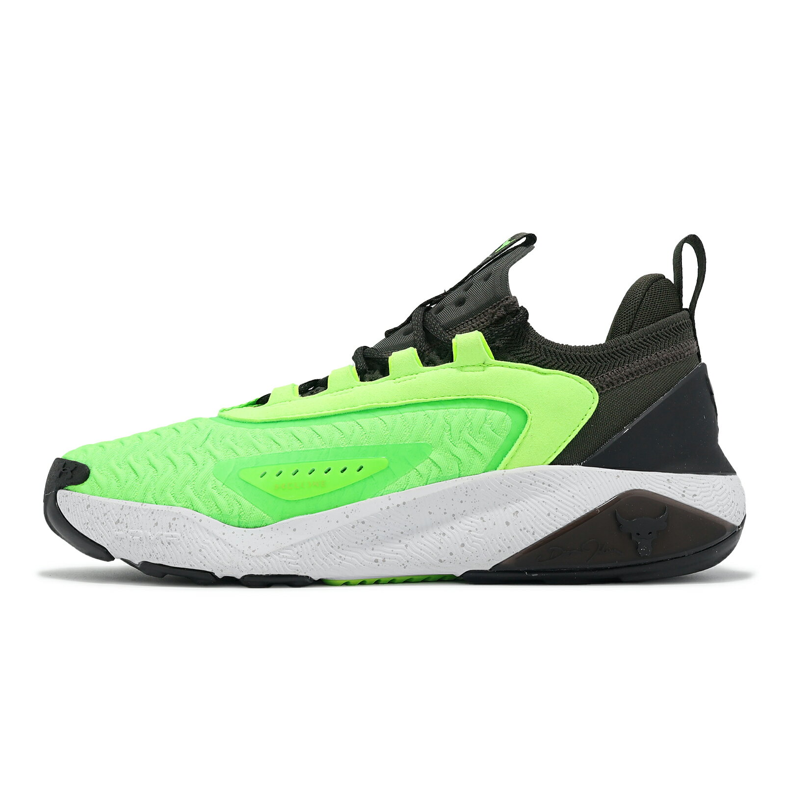 Under Armour UA 訓練鞋 Project Rock 7 男鞋 黑 螢光綠 緩衝 支撐 多功能 運動鞋 UA