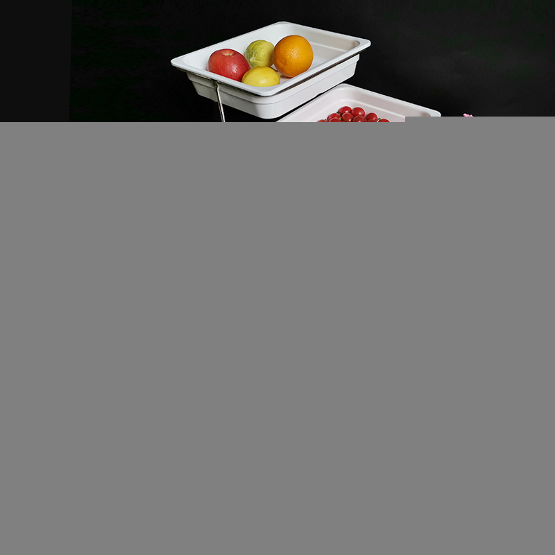 不銹鋼水果盤歐式雙層三層點心架面包蛋糕托盤自助餐展示架西餐廳