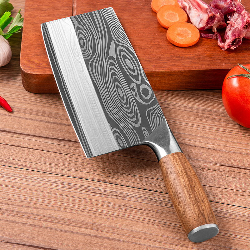 不鏽鋼菜刀切片刀切菜刀切肉刀斬骨砍骨刀紋廚房刀具
