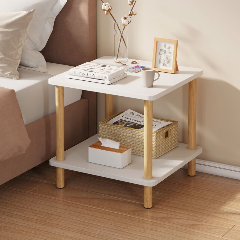 茶桌 茶桌 桌椅組合 床頭櫃現代簡約臥室小型出租房風簡易桌子床邊窄款置物架櫃子