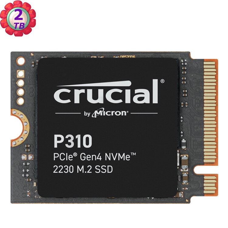 Crucial P310 2TB PCIe Gen4 NVMe 2230 M.2 SSD CT2000P310SSD2 -公司貨