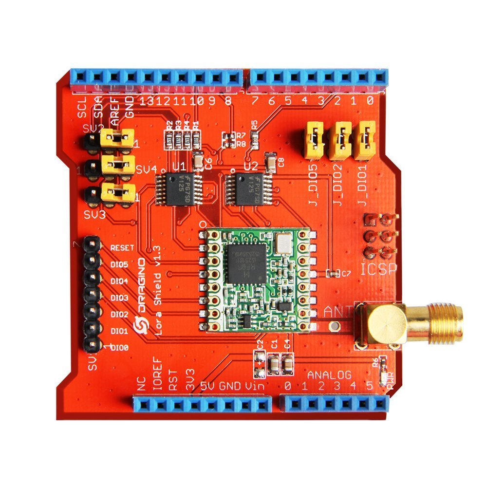 包郵 無線 433/868/915Mhz Lora Shield 訊號穩定發射模組