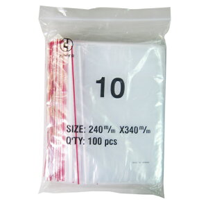 【史代新文具】STAT 10號 #10 由任袋/夾鏈袋/密封袋 24×34cm (100入/包)