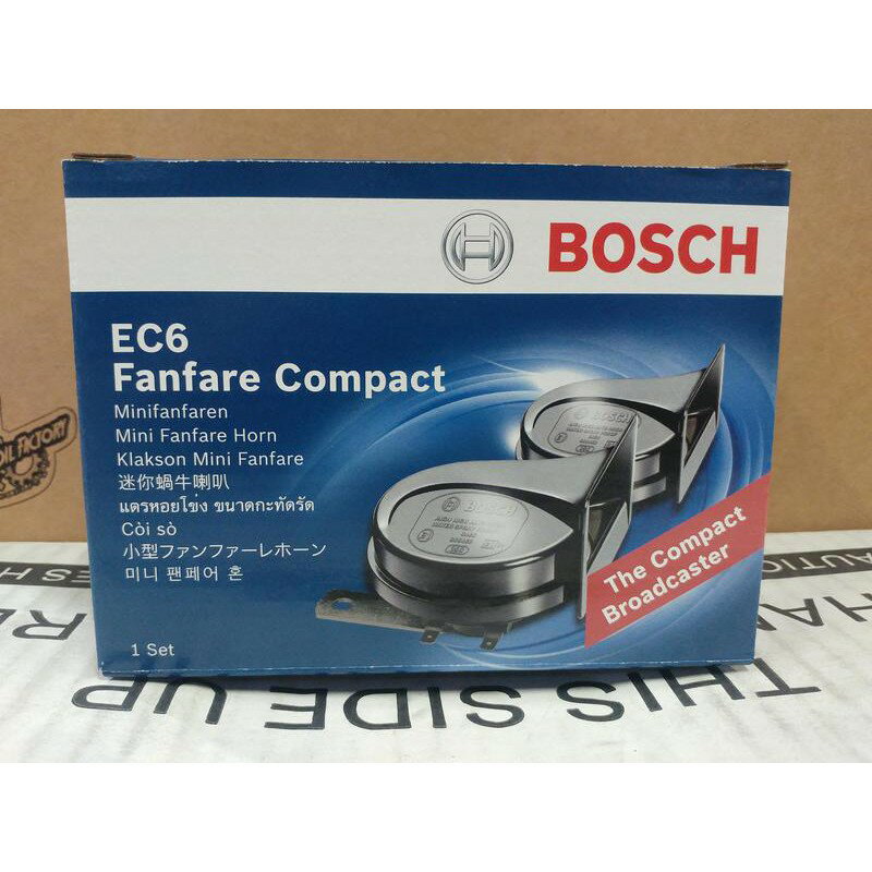 【4%點數】『油工廠』BOSCH EC6 Fanfare Compact 高低音 車用 蝸牛喇叭 Bosch【樂天APP下單限定】