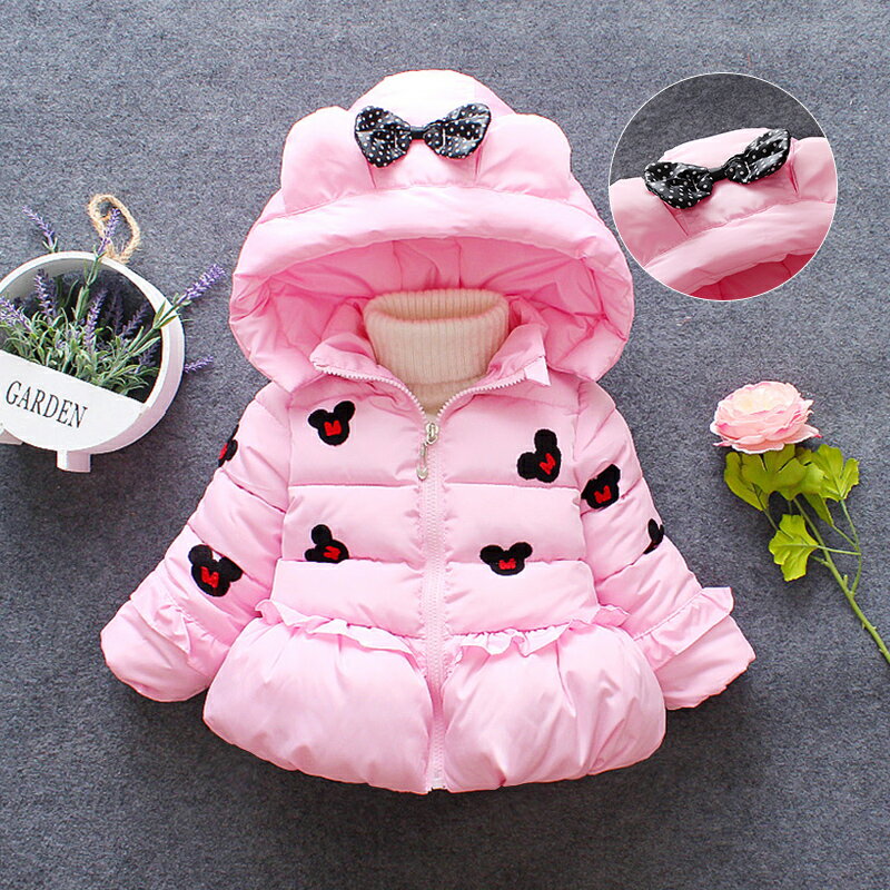 女寶寶冬裝1棉衣3新款小女孩加厚棉襖0-5歲女童保暖羽絨棉服2外套
