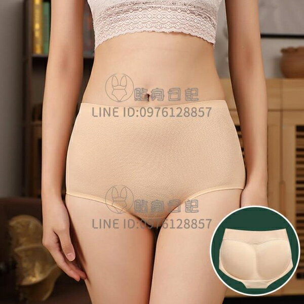 乳膠假屁股提臀褲女自然薄款加墊模擬翹臀蜜桃臀收腹褲【倪醬小鋪】