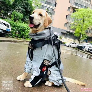 寵物狗狗沖鋒雨衣中大型犬金毛邊牧外出四腳全包防水雨披天衣服飾