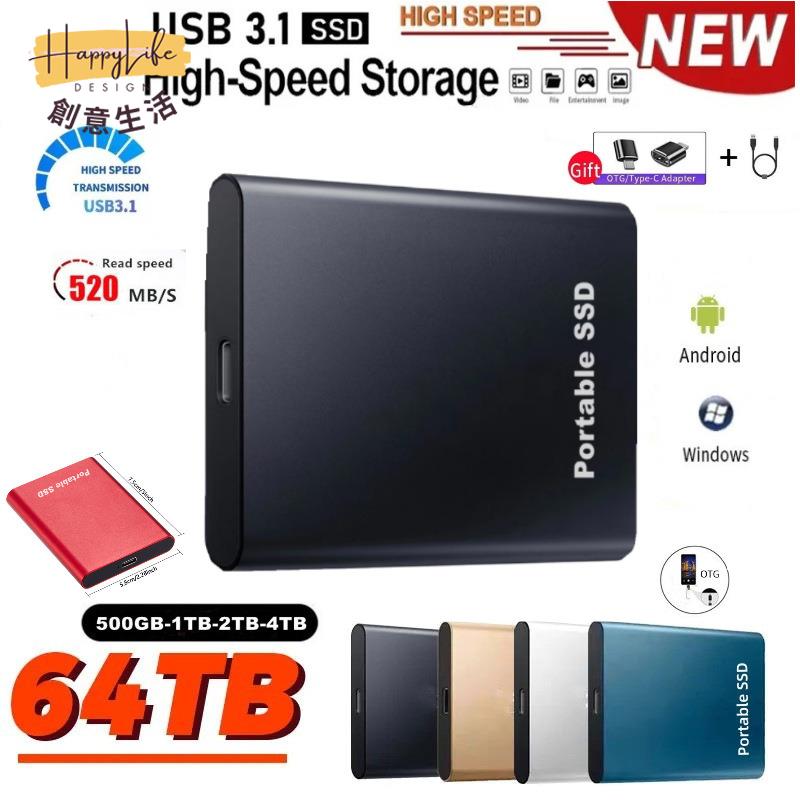 高速 移動固態 硬碟 SSD 擴容1TB 2TB外接便攜式移動硬碟8TB現貨[DD0505006]