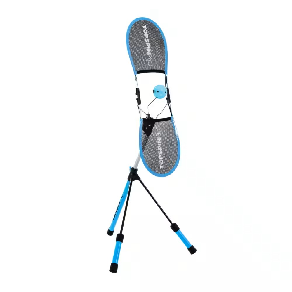 TOPSPINPRO Pickleball 英國上旋軌跡練習器 可攜式 匹克球練習器 室內外練習好幫手-藍色 4