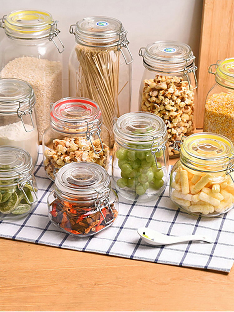 密封罐玻璃儲物罐子蜂蜜檸檬家用瓶百香果小泡菜壇子五穀玻璃罐