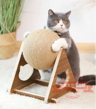 貓抓板劍麻貓玩具自嗨解悶貓咪爪磨抓板用品不掉屑立式耐磨貓抓球