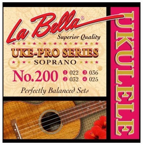全新公司貨 La Bella No.200 專業級 Soprano 21吋烏克麗麗套弦【唐尼樂器】
