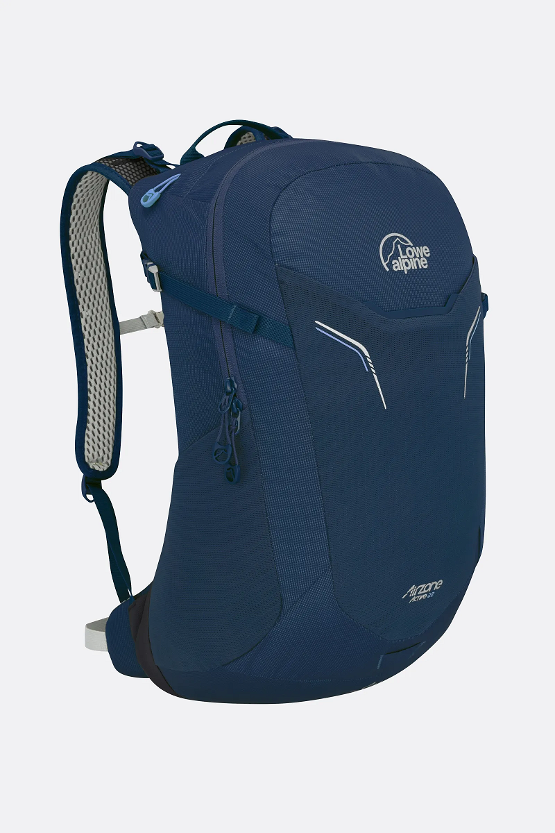 【【蘋果戶外】】Lowe alpine 英國 AirZone Active 22 稚藍 透氣健行背包【22L】登山背包 後背包 休閒背包 氣流網架背負系統 後背包 休閒背包