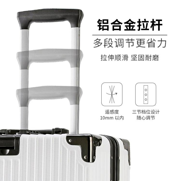 【樂天精選】鋁框旅行箱男女18寸登機拉桿行李箱復古20小型號輕便迷你密碼箱子