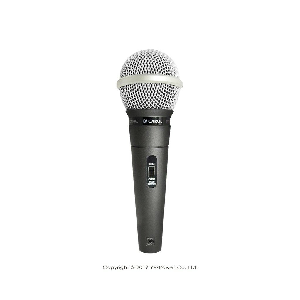 EE-855 CAROL 動圈式有線麥克風 進階款式教學K歌兩用 / 附PC-518 4.5米導線 / 鋅合金耐用