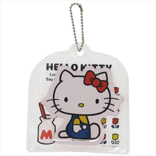 大賀屋 Hello Kitty 指甲 拋光 海棉 指甲銼刀 收納袋 吊飾 KT 凱蒂貓 三麗鷗 日貨 J00012070