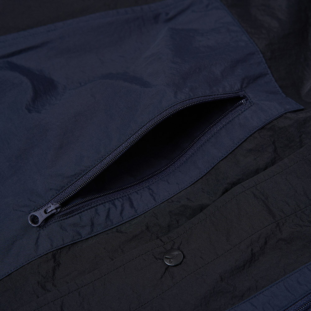 中性款 拼接尼龍襯衫-黑色 (540141) 【5th STREET】【APP下單享4%回饋】 4