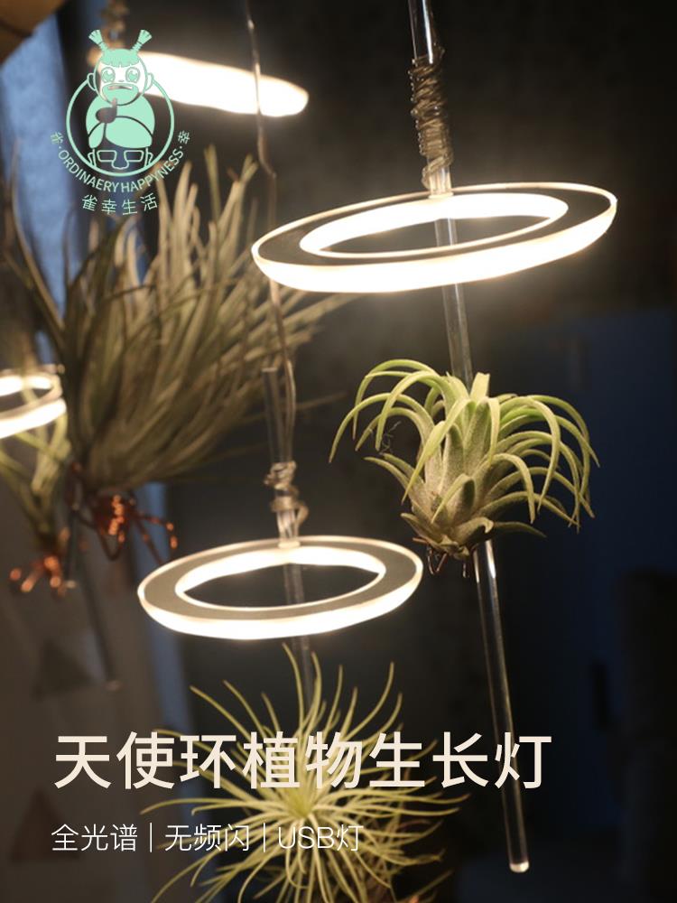 植物補光燈/植物生長燈 植物光譜全led燈仿太陽燈上色室內家用燈管usb食蟲新品多肉補光燈【CM10897】