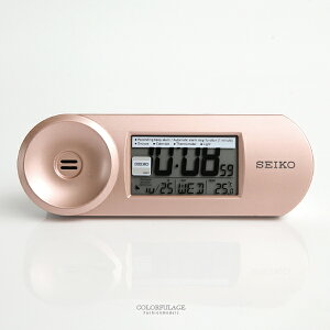 鬧鐘 SEIKO玫瑰金話筒造型鬧鐘【NV14】柒彩年代