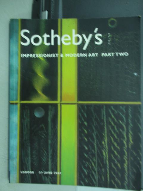 【書寶二手書T5／收藏_QMK】Sotheby's_2001/6/27_Impressionist&amp;Modern