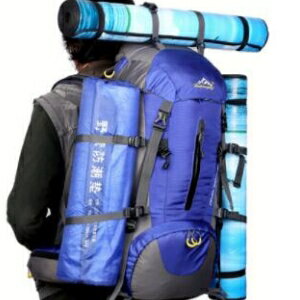 美麗大街【LF0972】戶外專業品牌登山包徒步旅行野營包大容量防雨罩雙肩背包