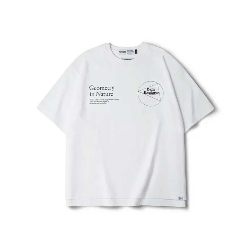 【全館滿額折】 Filter017 Daily Explorer™ Geometry In Nature Tee 白 日常探尋者系列 自然幾何厚磅 上衣 短袖 男女款 H7072【新竹皇家】