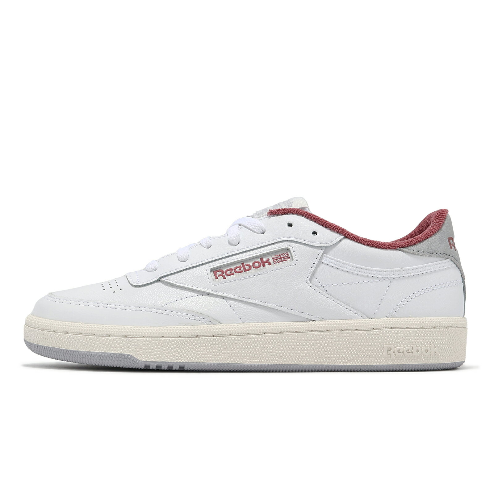 Reebok 休閒鞋 Club C 85 女鞋 男鞋 白 紅 米白 復古 麂皮 拼接 小白鞋 100033087