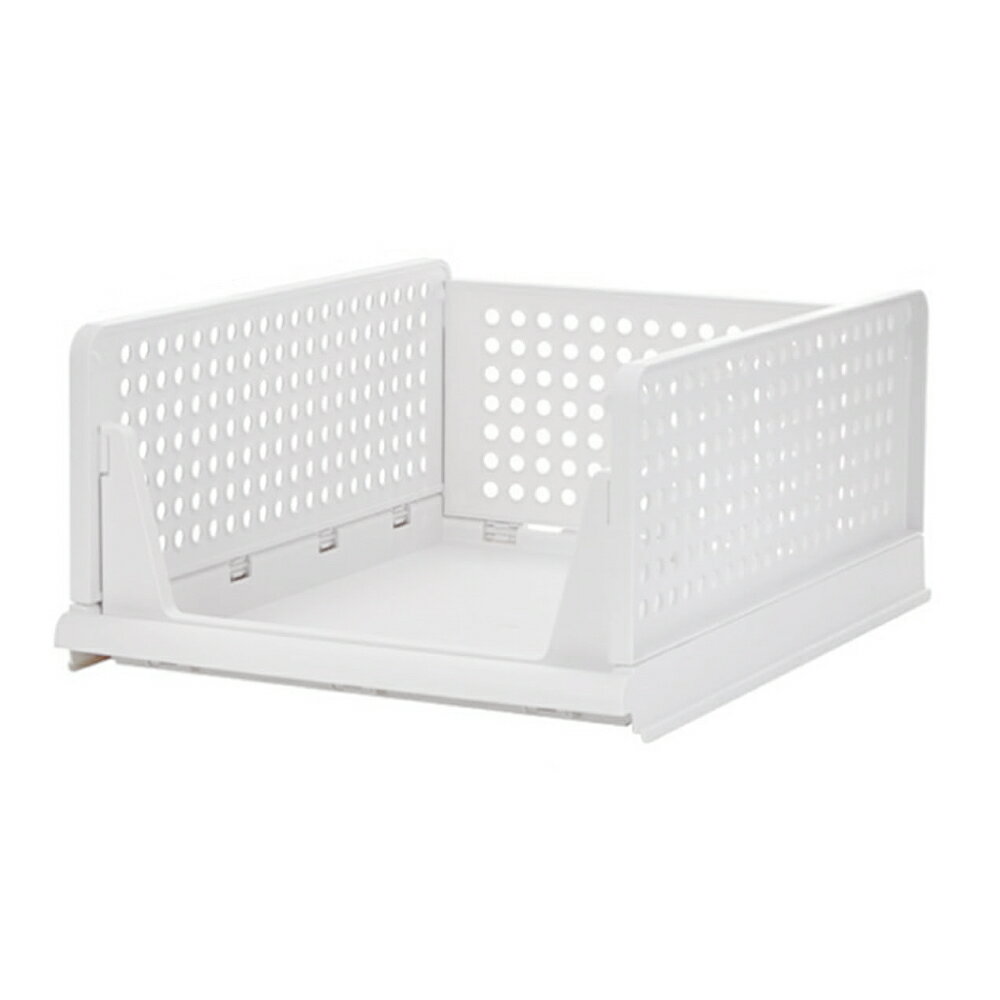 日本SP SAUCE抽取式可疊加-深型摺合收納籃 1