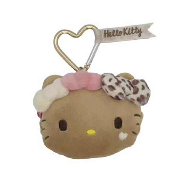 【震撼精品百貨】Hello Kitty_凱蒂貓~日本SANRIO三麗鷗 KITTY造型零錢包附鎖圈-曬黑豹紋*87028