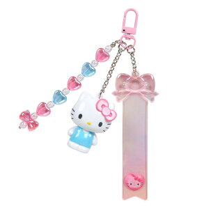 真愛日本 凱蒂貓 kitty 透明 3D 果凍 三連吊飾 造型鑰匙圈 附貼紙組 鑰匙圈 吊飾 掛飾 JD43