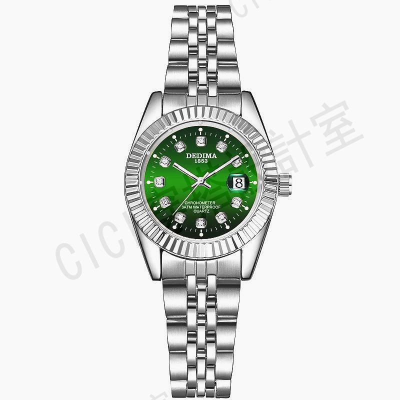 時尚鋼帶男手錶 新款防水手錶 高檔金錶男錶 夜光日曆間金手錶男生【亞德機械五金家居】 6